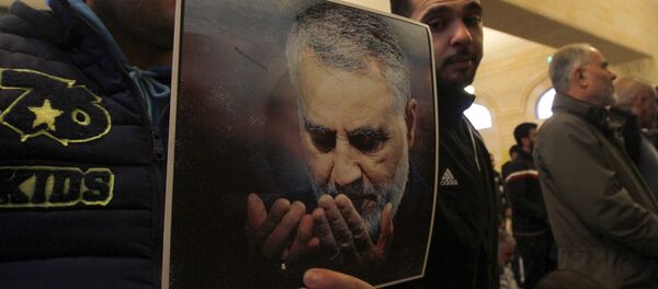 Picture of Slain Iranian Revolutionary Guards Major General Qasem Soleimani Picture of Slain Iranian Revolutionary Guards Major General Qasem Soleimani - Sputnik International