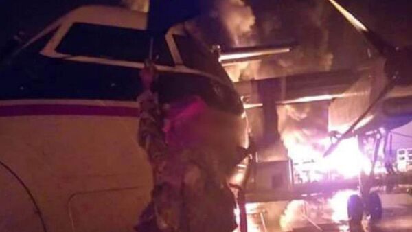 An image distributed by al Shabaab after the attack on a military base in Kenya An image distributed by al Shabaab after the attack on a military base in Kenya - Sputnik International