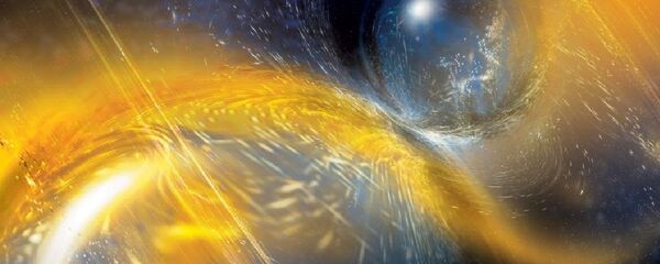 Artist's rendition of a binary neutron star merger. Artist's rendition of a binary neutron star merger. - Sputnik International