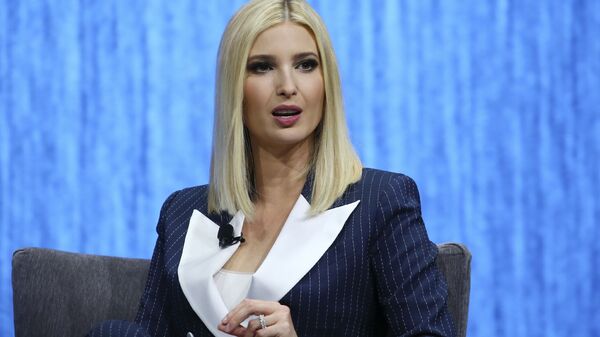 Ivanka Trump, the daughter and senior adviser to U.S. President Donald Trump, answers a question as she is interviewed at the Consumer Technology Association Keynote event during the CES tech show Tuesday, Jan. 7, 2020, in Las Vegas - Sputnik International