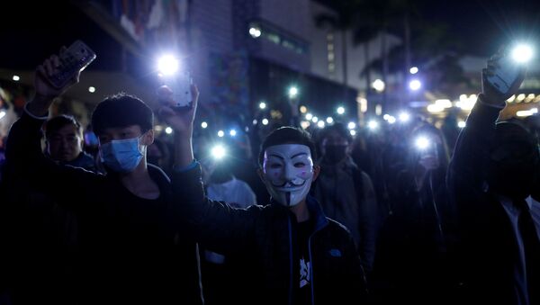 Anti-government protest in Hong Kong - Sputnik International