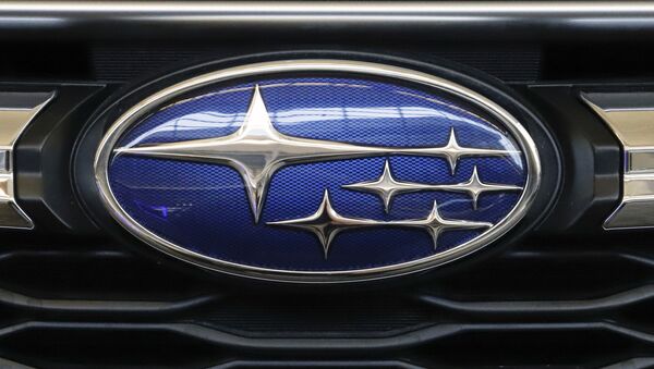 n this Feb. 14, 2019, file photo the Subaru logo on the front grill of a 2019 Subaru Impreza sedan is displayed at the 2019 Pittsburgh International Auto Show in Pittsburgh. Subaru is recalling over 400,000 vehicles in the U.S. to fix problems with engine computers and debris that can fall into motors. The first recall covers 466,000 Imprezas from 2017 through 2019, and 2018 and 2019 Crosstreks. - Sputnik International