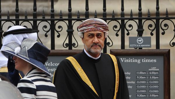Sayyid Haitham bin Tariq Al Said of Oman arrives at the West Door of Westminster Abbey in London for the wedding of Britain's Prince William and Kate Middleton, on April 29, 2011.  - Sputnik International