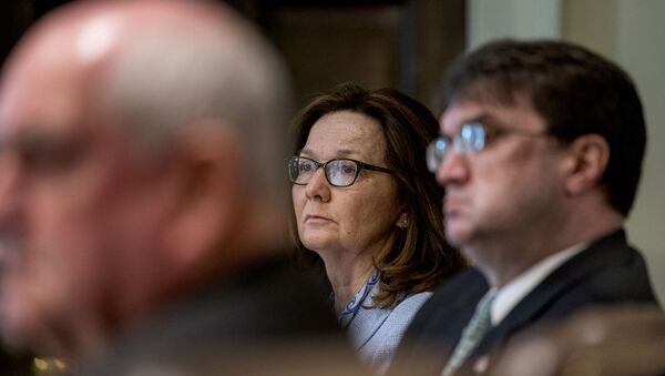 CIA Director Gina Haspel, center, attends a cabinet meeting in the Cabinet Room of the White House, file photo. - Sputnik International