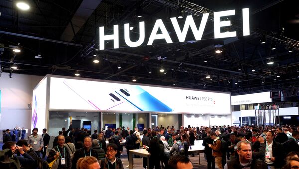  The Huawei booth is shown during the 2020 CES in Las Vegas, Nevada, U.S. January 7, 2020 - Sputnik International