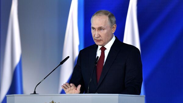 Russian President Vladimir Putin's annual address to to the Federal Assembly - Sputnik International