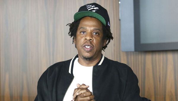 Jay-Z makes an announcement of the launch of Dream Chasers record label in joint venture with Roc Nation, at the Roc Nation headquarters on Tuesday, July 23, 2019, in New York - Sputnik International