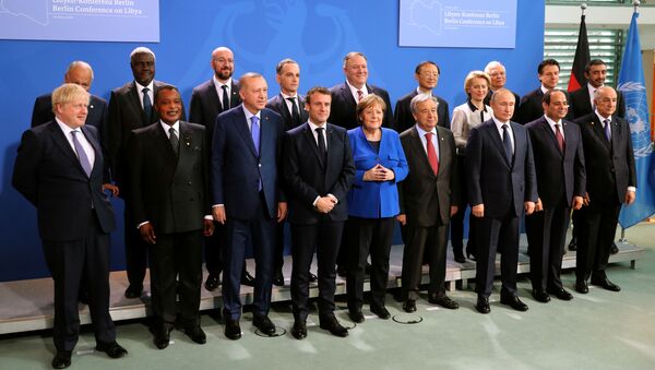 A family photo during the Libya summit in Berlin, Germany - Sputnik International