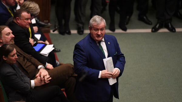 The Scottish National Party's Westminster leader Ian Blackford speaks during Prime Minister's Questions session in the House of Commons, in London, Britain January 8, 2020. - Sputnik International