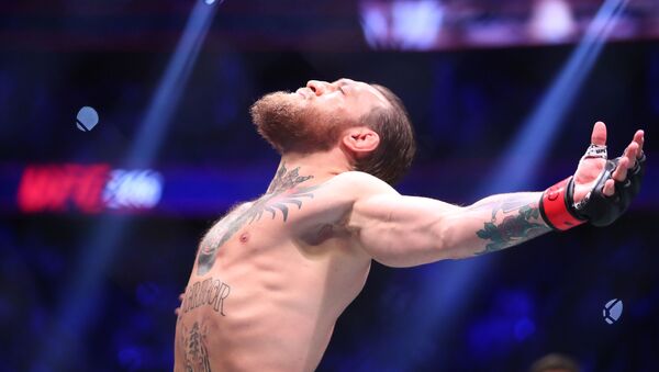January 18, 2020; Las Vegas, Nevada, USA; Conor McGregor is introduced before fighting Donald Cerrone during UFC 246 at T-Mobile Arena.  - Sputnik International