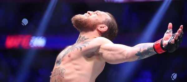 January 18, 2020; Las Vegas, Nevada, USA; Conor McGregor is introduced before fighting Donald Cerrone during UFC 246 at T-Mobile Arena. January 18, 2020; Las Vegas, Nevada, USA; Conor McGregor is introduced before fighting Donald Cerrone during UFC 246 at T-Mobile Arena. - Sputnik International