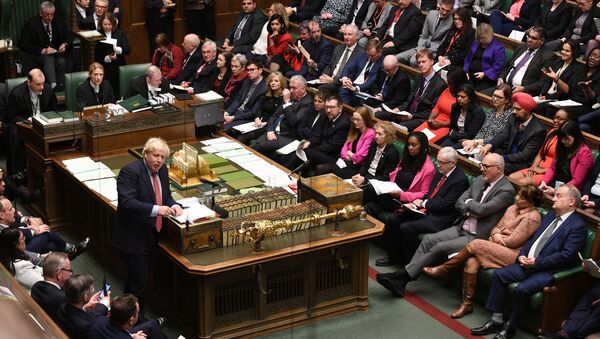 Britain's Prime Minister Boris Johnson speaks during the weekly question time debate in Parliament in London, Britain January 22, 2020. - Sputnik International