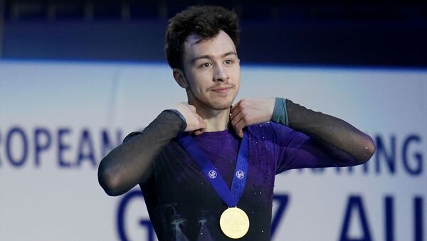 Russian Figure Skater Dmitri Aliev at Graz 2020 - Sputnik International