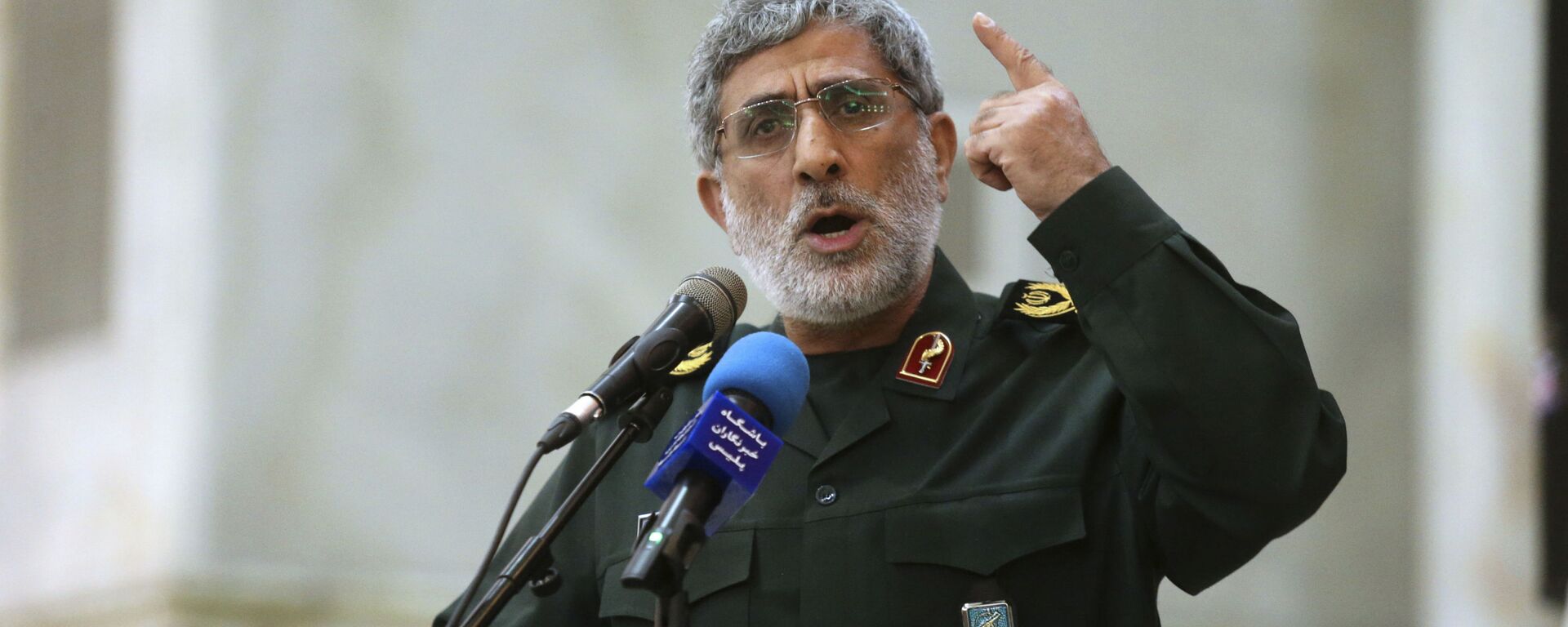 In this May 24, 2017 photo, Gen. Esmail Ghaani speaks in a meeting at the shrine of the late revolutionary founder Ayatollah Khomeini just outside Tehran, Iran. - Sputnik International, 1920, 06.08.2022