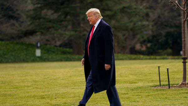 U.S. President Donald Trump walks on the South Lawn as he departs for travel to Florida the White House in Washington, January 23, 2020 - Sputnik International