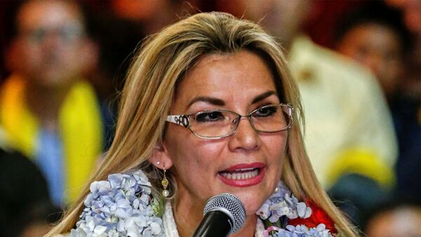 Bolivia’s interim President Jeanine Anez in La Paz, Bolivia - Sputnik International