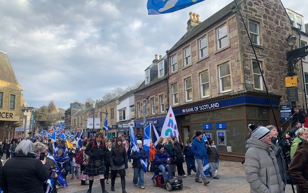 Freedom March for Scottish Independence in Inverness, the Scottish Highlands - Sputnik International