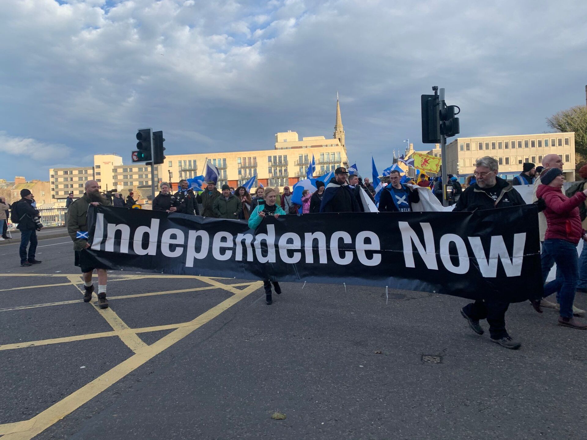 Freedom March for Scottish Independence in Inverness, the Scottish Highlands - Sputnik International, 1920, 27.09.2021