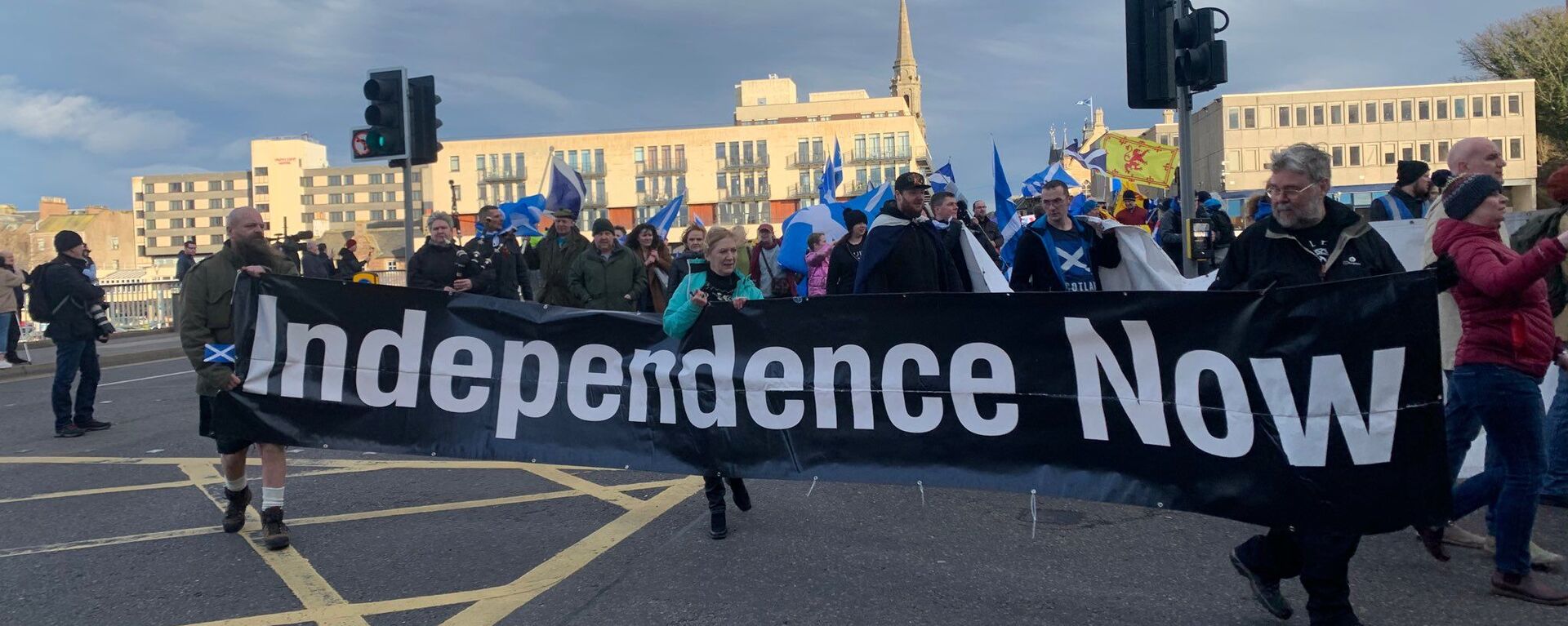 Freedom March for Scottish Independence in Inverness, the Scottish Highlands - Sputnik International, 1920, 03.05.2021