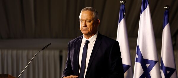 Benny Gantz, leader of Blue and White party is seen after delivering a statement near Tel Aviv, Israel January 25, 2020. Benny Gantz, leader of Blue and White party is seen after delivering a statement near Tel Aviv, Israel January 25, 2020. - Sputnik International