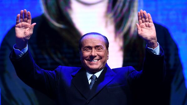 Former Italian Prime Minister and leader of the Forza Italia party Silvio Berlusconi in Ravenna, Italy - Sputnik International