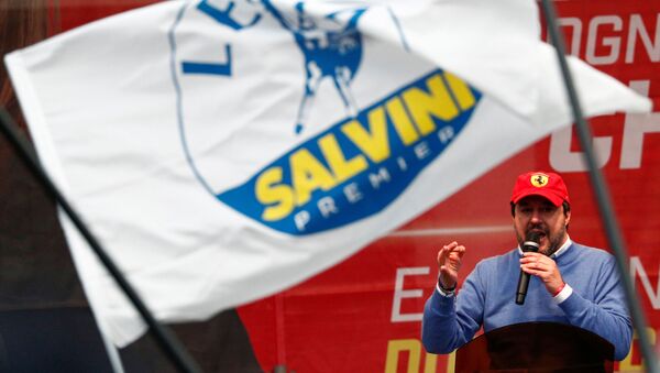 Leader of Italy's Right-Wing League (Lega) Party Matteo Salvini - Sputnik International