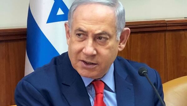 Israeli Prime Minister Benjamin Netanyahu looks on during the weekly cabinet meeting in Jerusalem January 26, 2020 - Sputnik International