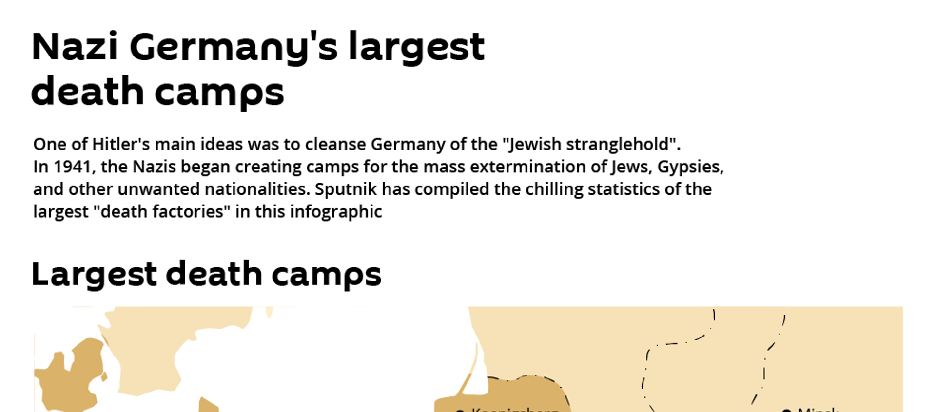 Nazi Germany's largest death camps - Sputnik International, 1920, 27.01.2020