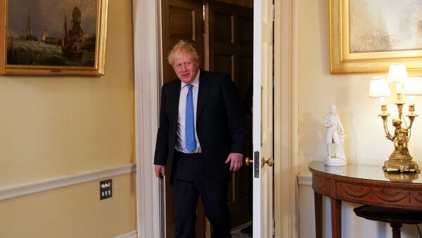 Britain's Prime Minister Boris Johnson meets with U Secretary of State Mike Pompeo (not pictured) at Downing Street in London, 30 January 2020 - Sputnik International