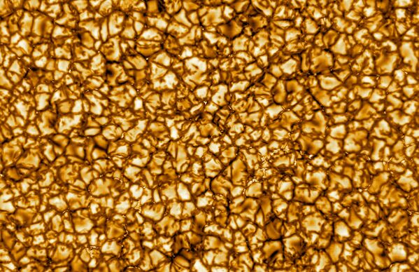 An image shows the Sun's surface at the highest resolution ever taken, shot by the Daniel K. Inouye Solar Telescope (DKIST), the world's largest solar telescope, on the island of Maui, Hawaii, U.S., January 29, 2020, in this image obtained January 30, 2020.  - Sputnik International