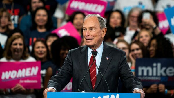 Democratic U.S. presidential candidate Mike Bloomberg delivers a speech during the campaign event Women for Mike in the Manhattan borough of New York City, New York, U.S., January 15, 2020. - Sputnik International