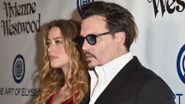 CULVER CITY, CA - JANUARY 09: Actors Amber Heard (L) and Johnny Depp attend The Art of Elysium 2016 HEAVEN Gala presented by Vivienne Westwood & Andreas Kronthaler at 3LABS on January 9, 2016 in Culver City, California. - Sputnik International