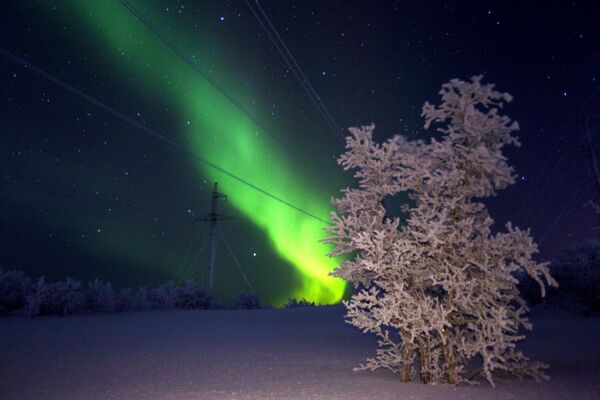 The northern lights in Murmansk Region, Russia. - Sputnik International