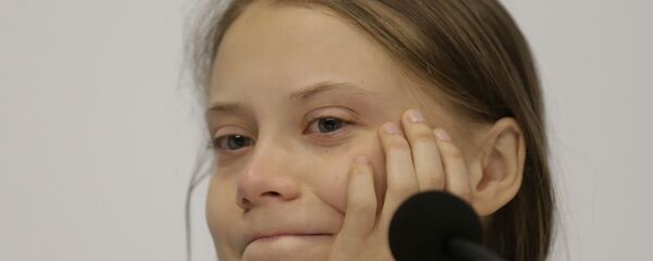 Climate activist Greta Thunberg takes part in a news conference at the COP25 climate summit in Madrid, Spain, Monday, 9 December 2019. Climate activist Greta Thunberg takes part in a news conference at the COP25 climate summit in Madrid, Spain, Monday, 9 December 2019. - Sputnik International