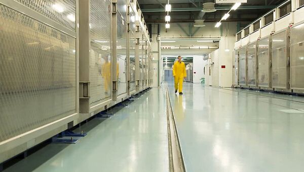 A handout picture released by Iran's Atomic Energy Organization on November 6, 2019, shows the interior of the Fordo (Fordow) Uranium Conversion Facility in Qom, in the north of the country - Sputnik International