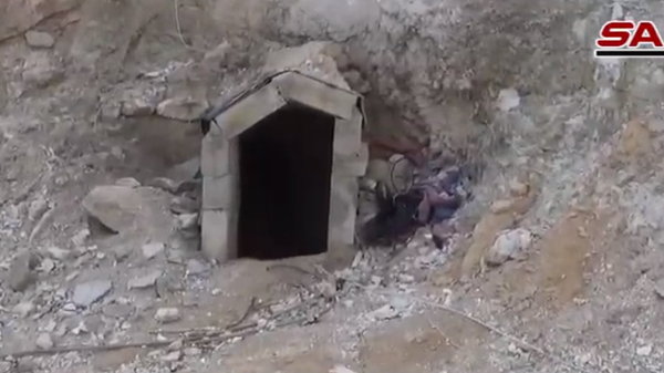 Screengrab of footage in Idlib countryside shot by Syrian Arab News Agency correspondent. - Sputnik International