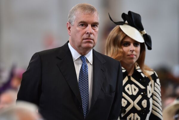 ‘One Guy Who's Happy as Larry’: Users Think Prince Andrew 'Delighted' by US Travel Ban Over COVID-19 ‘One Guy Who's Happy as Larry’: Users Think Prince Andrew 'Delighted' by US Travel Ban Over COVID-19 - Sputnik International