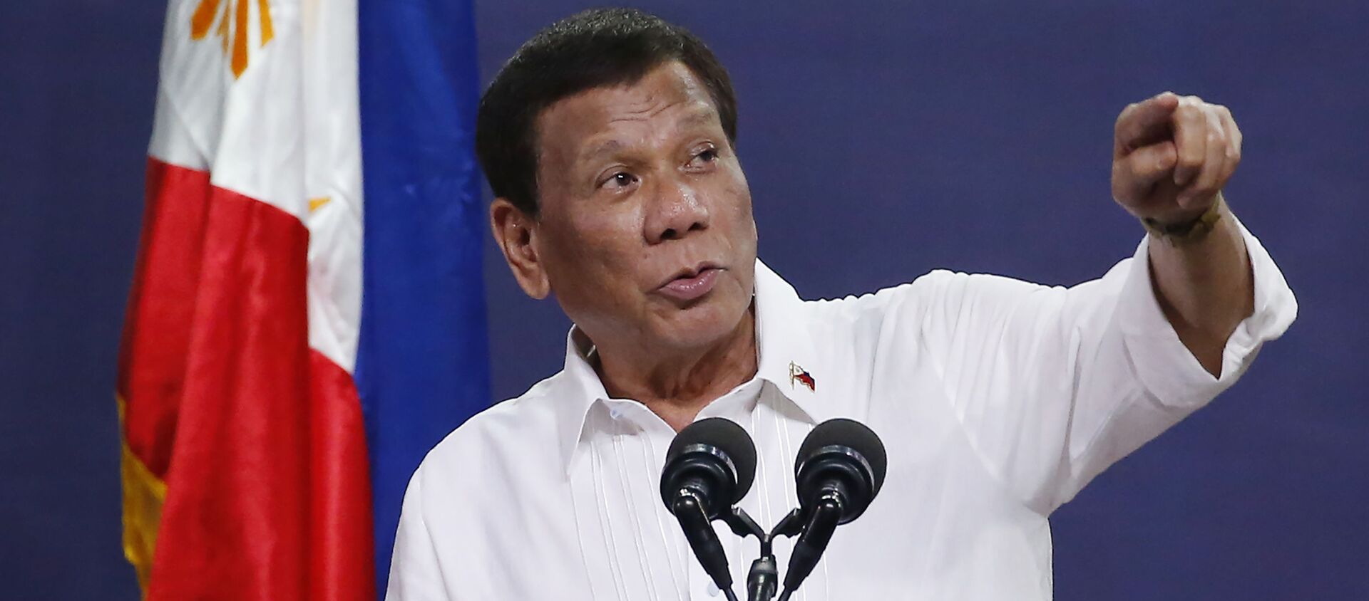 FILE - In this Aug. 27, 2019, file photo, Philippine President Rodrigo Duterte addresses land reform beneficiaries on the 31st year of the implementation of the Comprehensive Agrarian Reform Program (CARP) in suburban Quezon city, northeast of Manila, Philippines. A spokesman said Thursday, Oct. 17, 2019 - Sputnik International, 1920, 16.07.2020