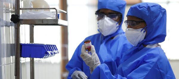 Medical staff with protective clothing are seen inside a ward specialised in receiving any person who may have been infected with coronavirus, at the Rajiv Ghandhi Government General hospital in Chennai, India, January 29, 2020. Medical staff with protective clothing are seen inside a ward specialised in receiving any person who may have been infected with coronavirus, at the Rajiv Ghandhi Government General hospital in Chennai, India, January 29, 2020. - Sputnik International