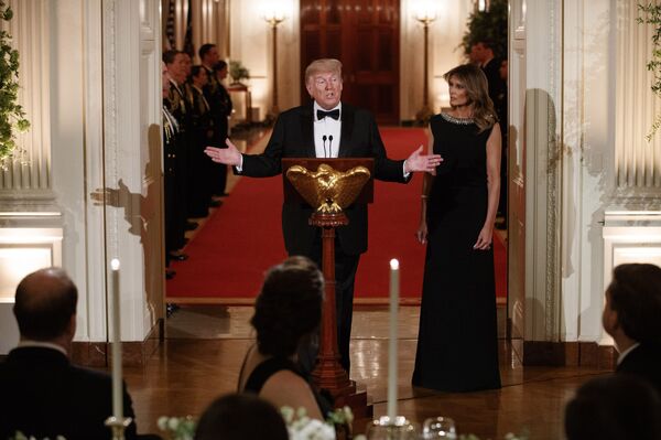 'Ninety Percent of Time We Get Along' Trump Says as POTUS and FLOTUS Host Annual Governors’ Ball  - Sputnik International