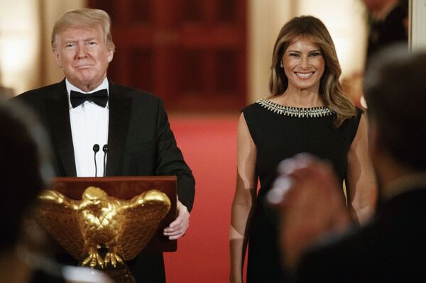 'Ninety Percent of Time We Get Along' Trump Says as POTUS and FLOTUS Host Annual Governors’ Ball  - Sputnik International