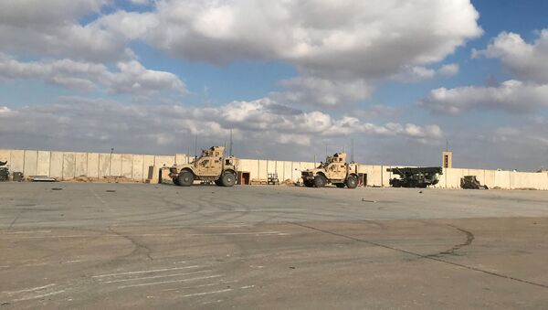 Military vehicles of U.S. soldiers are seen at Ain al-Asad air base in Anbar province, Iraq January 13, 2020 - Sputnik International
