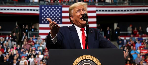 U.S. President Donald Trump rallies with supporters in Manchester, New Hampshire, U.S. February 10, 2020 U.S. President Donald Trump rallies with supporters in Manchester, New Hampshire, U.S. February 10, 2020 - Sputnik International