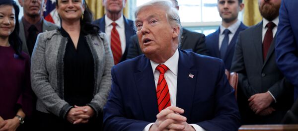 U.S. President Trump participates in a signing ceremony for The Supporting Veterans in STEM Careers Act in Washington - Sputnik International