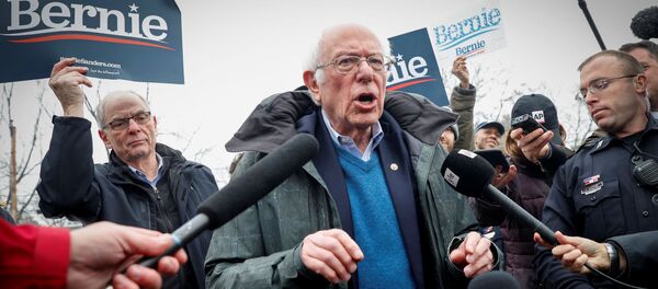 Democratic U.S. presidential candidate Senator Bernie Sanders - Sputnik International