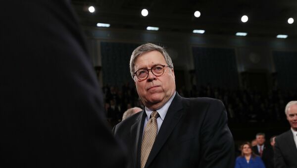 U.S. Attorney General William Barr arrives for U.S. President Donald Trump's State of the Union address to a joint session of the U.S. Congress in the House Chamber of the U.S. Capitol in Washington, U.S. February 4, 2020. - Sputnik International
