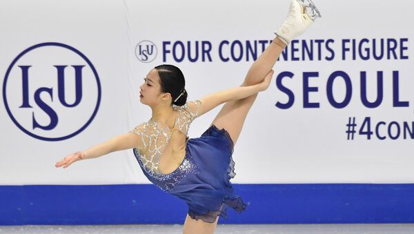You Young of South Korea performs during the ladies free skating at the ISU Four Continents Figure Skating Championships in Seoul on February 8, 2020.  - Sputnik International