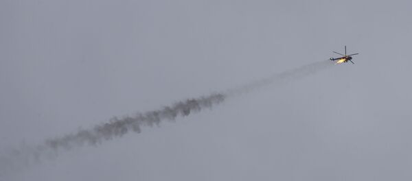 Syrian government helicopter is shot by a missile in Idlib province, Syria, Tuesday, Feb. 11, 2020 (File) Syrian government helicopter is shot by a missile in Idlib province, Syria, Tuesday, Feb. 11, 2020 (File) - Sputnik International