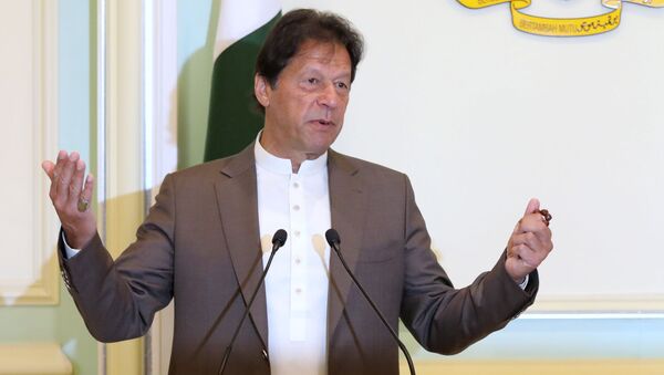 Pakistan's Prime Minister Imran Khan speaks - Sputnik International