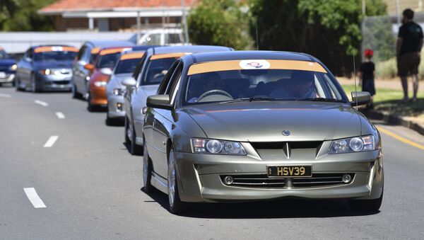 Holden cars parade through the streets of Adelaide, Australia - Sputnik International